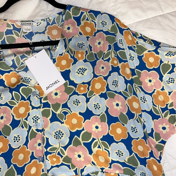 Floral Oversized Mini Dress - Picture 2 of 4